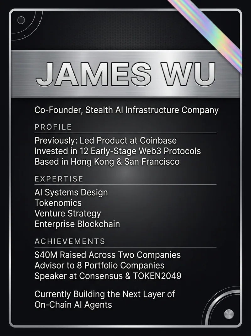 James Wu intro card